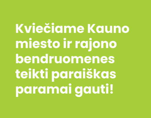 Laukiame jūsų paraiškų: KKJ bendruomenių projektams skiria 100 tūkst. eurų